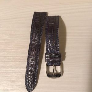Michele Watch Band! Purple snakeskin! 18mm!